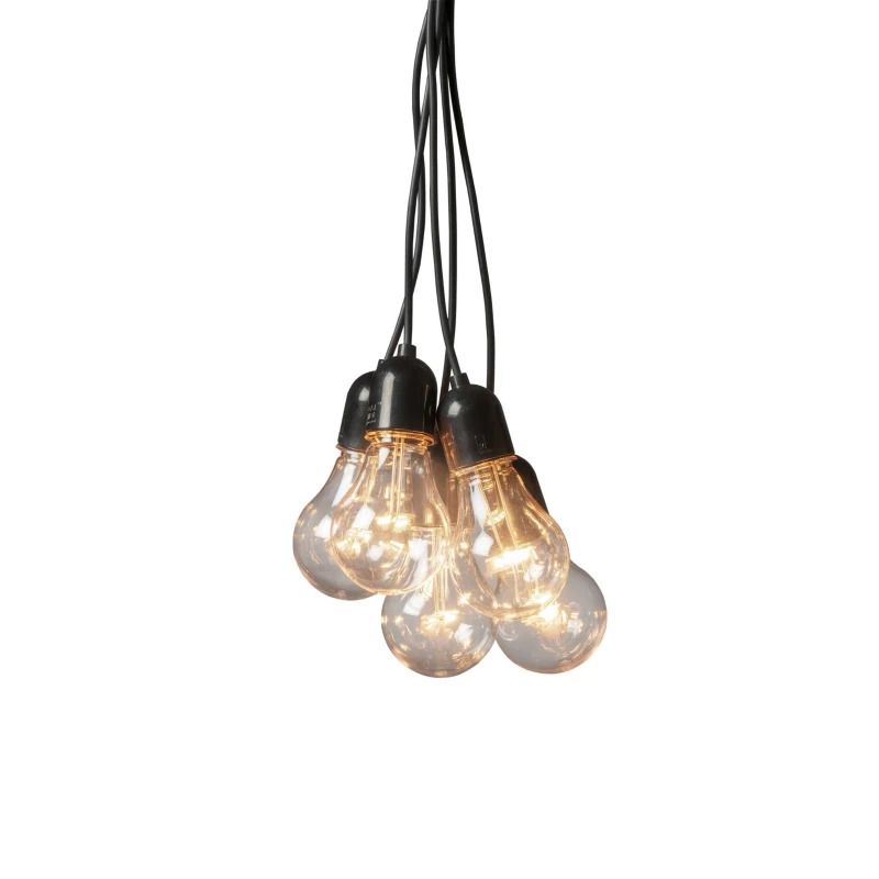 Konstsmide LED Lichtsnoer | 20 Lichtpunten Extra Warm Wit | 9,75m | 24V | IP44