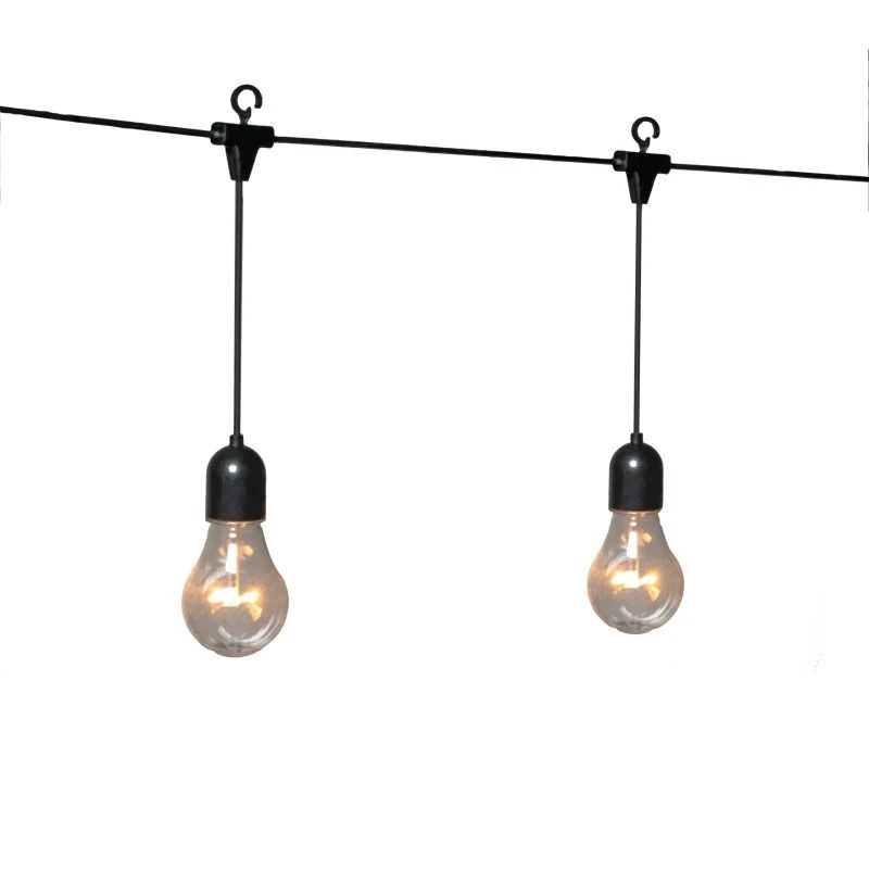Konstsmide LED Lichtsnoer | 20 Lichtpunten Extra Warm Wit | 9,75m | 24V | IP44