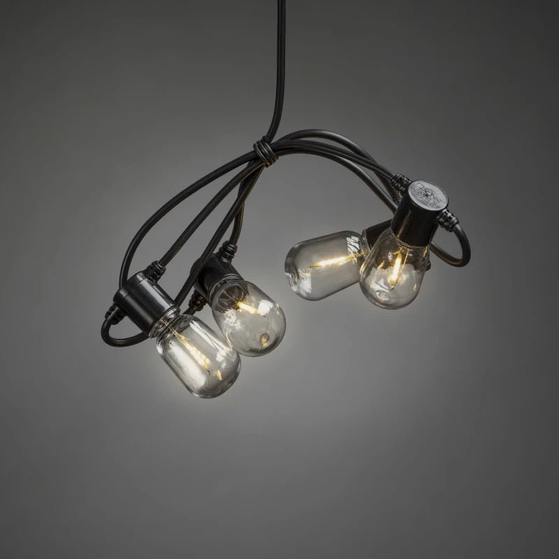 Konstsmide LED Lichtsnoer Feestverlichting | 20 Lichtpunten Multicolor | 5m | 6V | IP44