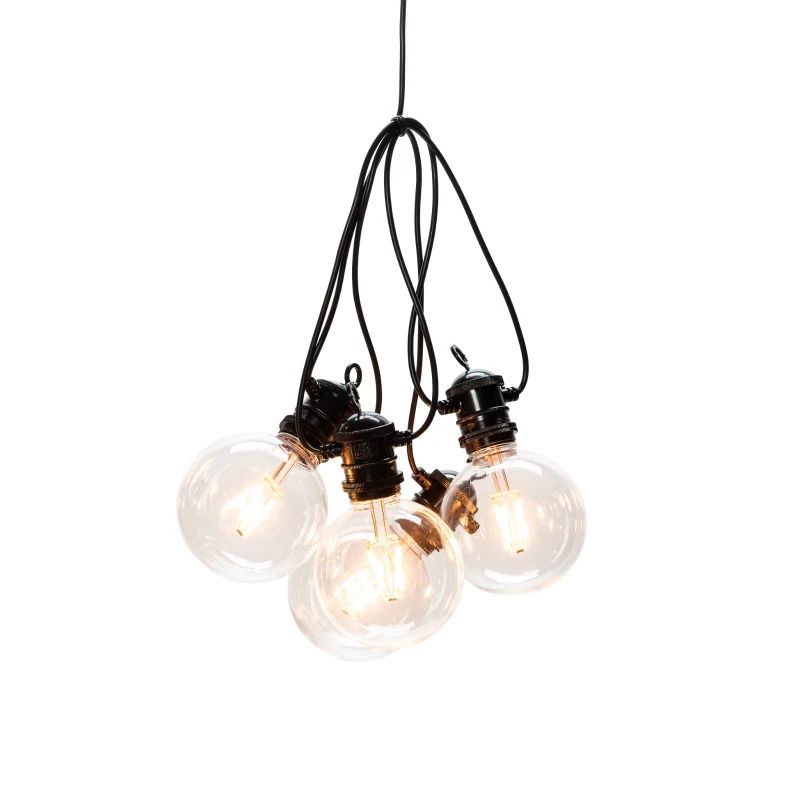 Konstsmide LED Lichtsnoer | 10 Lichtpunten | 5m | Extra Warmwit | IP44