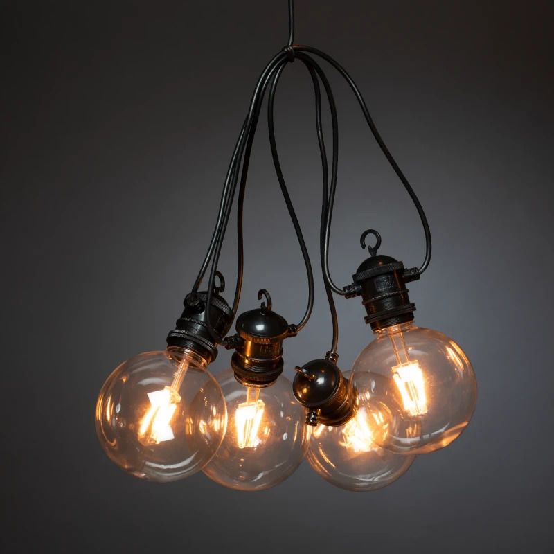 Konstsmide LED Lichtsnoer | 10 Lichtpunten | 5m | Extra Warmwit | IP44