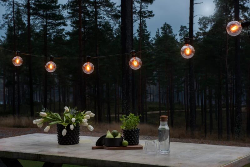 Konstsmide LED Lichtsnoer | 10 Lichtpunten | 5m | Extra Warmwit | IP44
