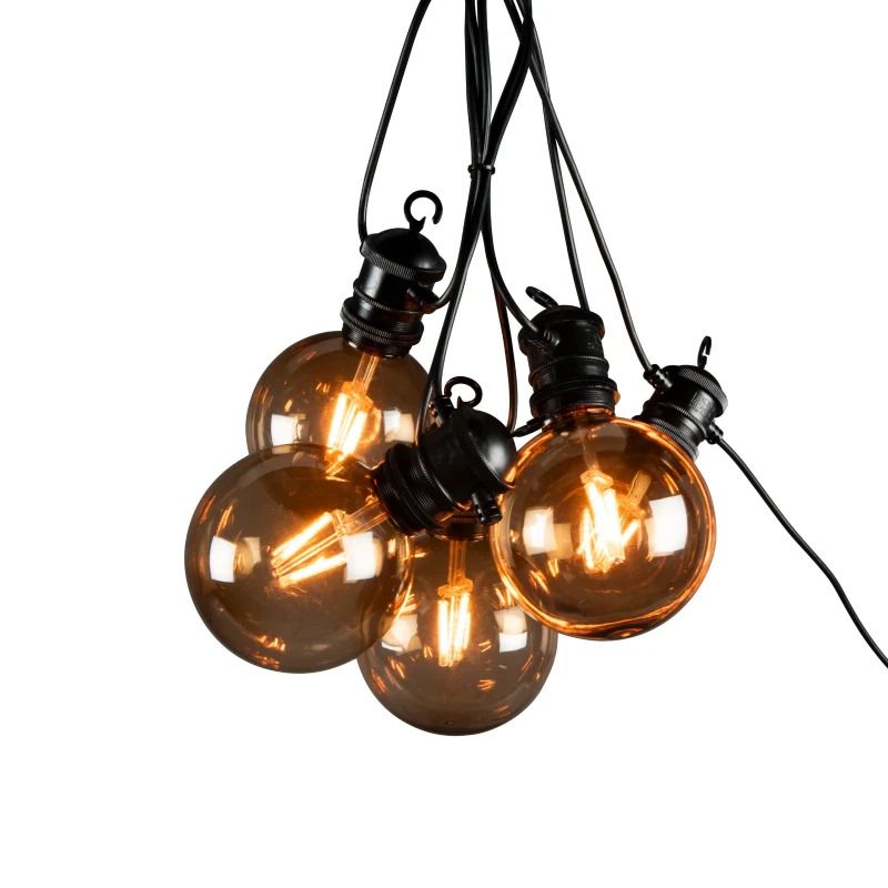 Konstsmide LED Lichtsnoer | 10 Lichtpunten Extra Warmwit | 5m | 24V | IP44