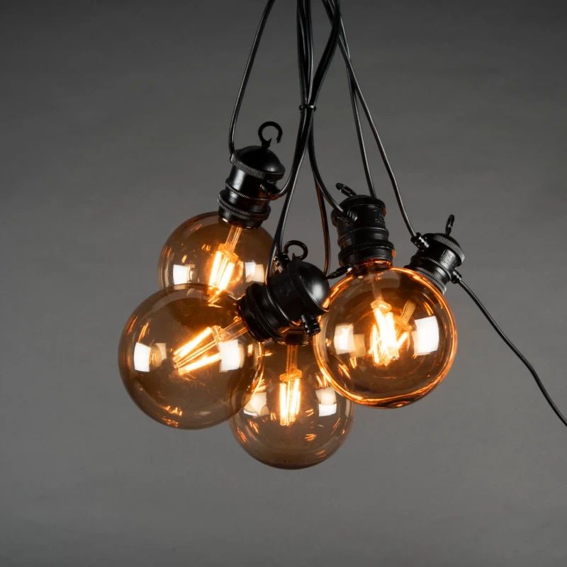 Konstsmide LED Lichtsnoer | 10 Lichtpunten Extra Warmwit | 5m | 24V | IP44