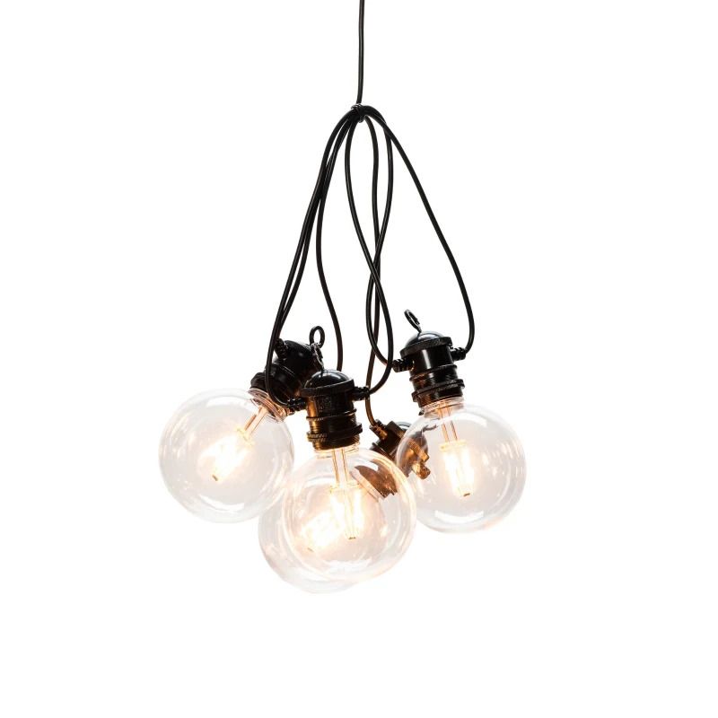 Konstsmide LED Lichtsnoer Feestverlichting | 5 Lichtpunten Extra Warmwit | 4m | 24V
