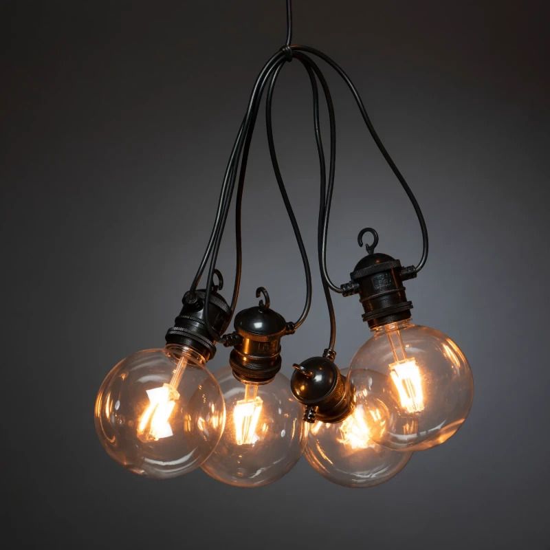 Konstsmide LED Lichtsnoer Feestverlichting | 5 Lichtpunten Extra Warmwit | 4m | 24V