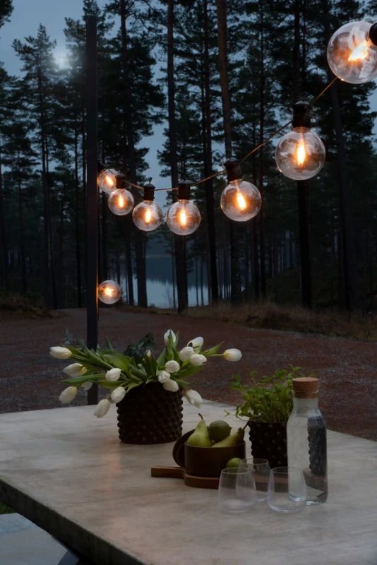 Konstsmide LED Lichtsnoer Feestverlichting | 5 Lichtpunten Extra Warmwit | 4m | 24V