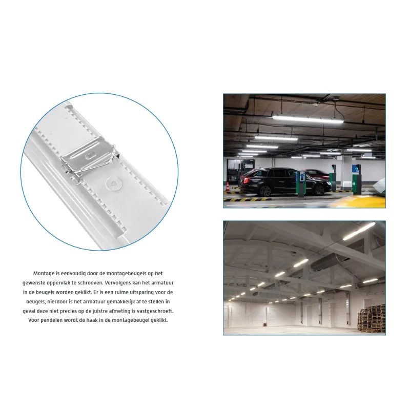 ELP LED Batten 150cm | 32/55W 3000/6000K | 830/860 4800/8250Lm IP65 | 3CCT Powerswitch