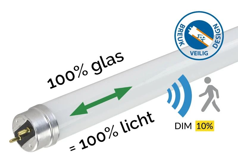 Megaman G13 LED Bewegingssensor Lamp | 2W/18W 4000K 220V/240V | 840 330° 1513mm | MM11939