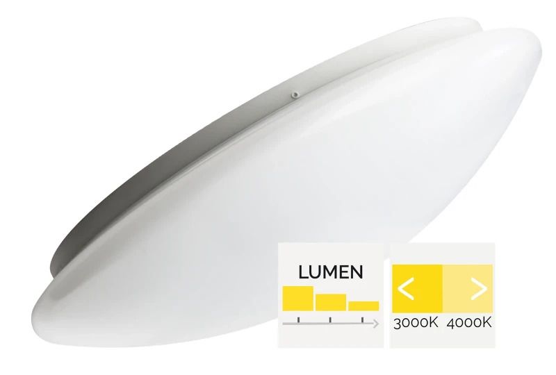 Megaman LED Opbouwarmatuur Ø500mm | 30W 3000K/4000K 1330Lm/3000lm 830/840 | IP44 | MM12193