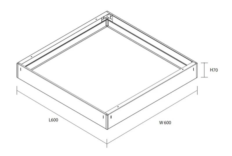 Megaman Onderdeel | OPBOUWFRAME 60x60x7CM | MM12302