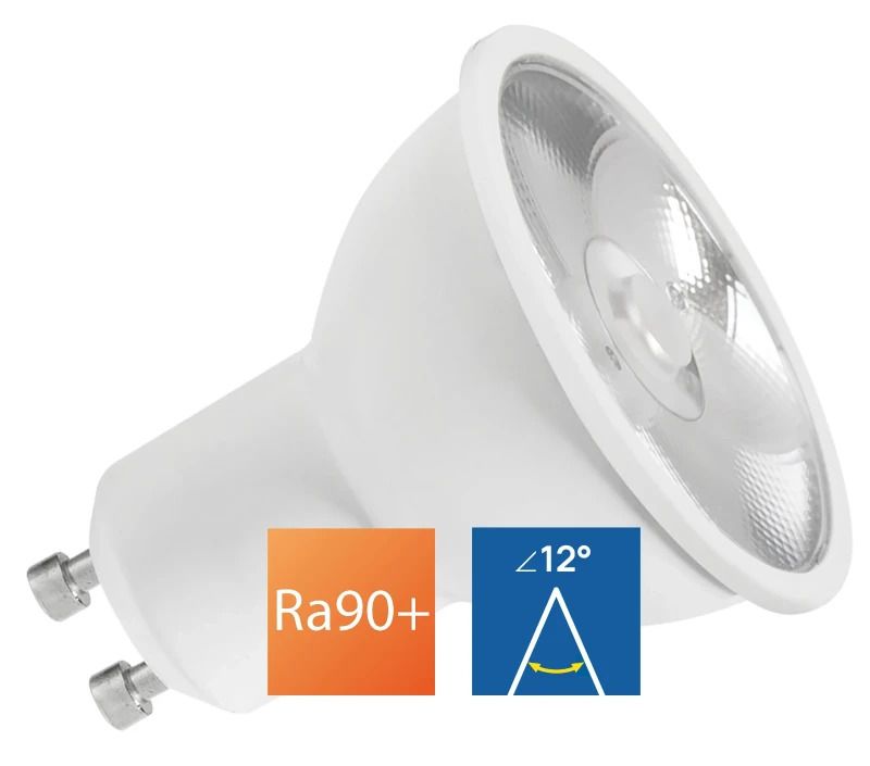 Megaman GU10 PAR16 LED Spot | 6W 2700K 220V/240V | 927 12° Ø50mm Dimbaar | MM12526