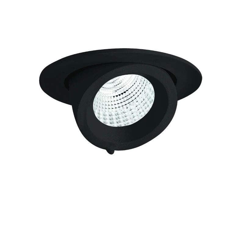 Performance in Lighting LED Inbouwspot Ø100mm | 14W 3000K 1290lm 830 | IP20 Zwart