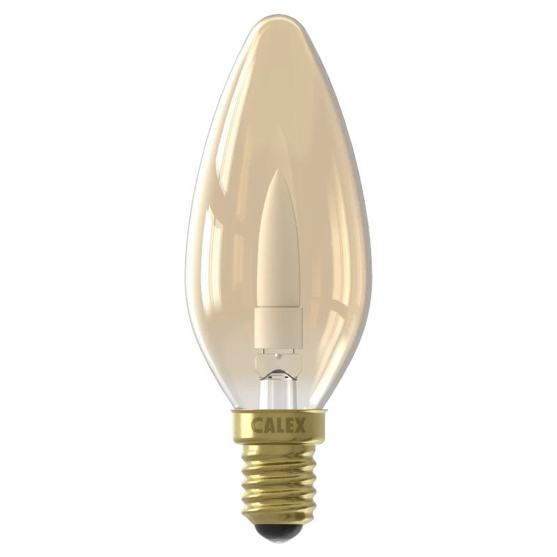 Calex E14 LED Kaarslamp Goud | 1W 15Lm 1600K | 220-240V 816 B35