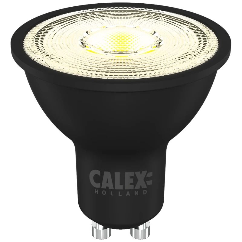 Calex 3X GU10 LED Spot Zwart | 400Lm 2700K | 220-240V 827 | Dimbaar | Multipack