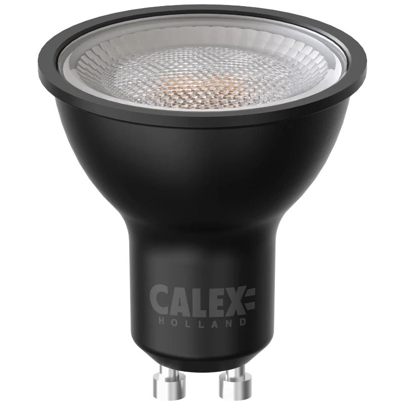 Calex GU10 LED Spot Zwart | 4W 320Lm 2700K | 220-240V 827 | Met Daglicht Sensor