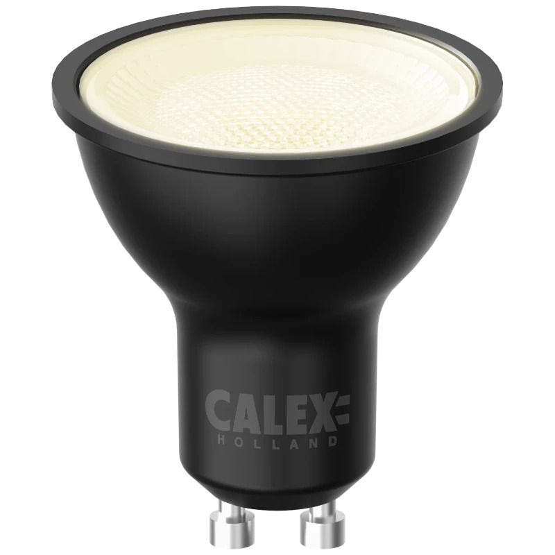 Calex GU10 LED Spot Zwart | 4W 320Lm 2700K | 220-240V 827 | Met Daglicht Sensor
