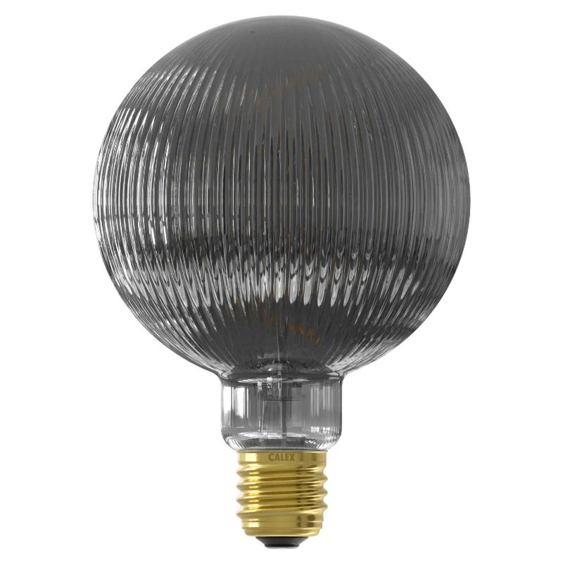 Calex E27 LED Globelamp Pulse Nantes Smoke | 4W 40Lm 1800K | 220-240V 918 G125 | Dimbaar