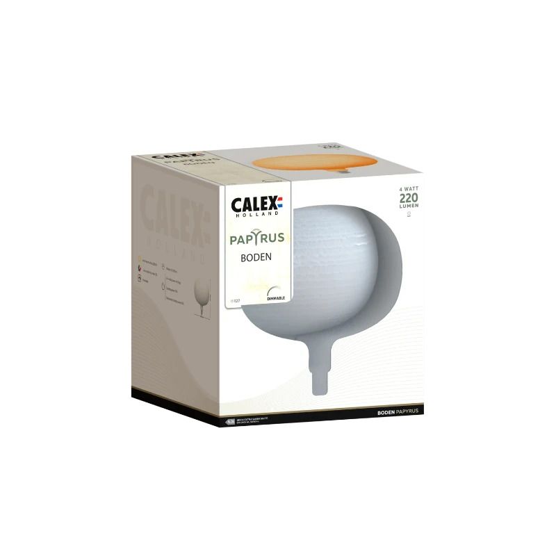 Calex E27 LED Lamp Papyrus Wit | 4W 220Lm 1800K | 220-240V 918 | Dimbaar