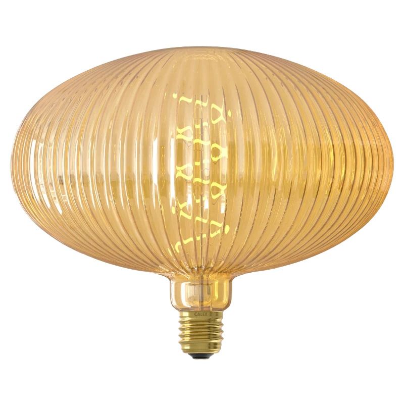 Calex E27 LED Lamp Pulse Lille Goud | 4W 190Lm 1800K | 220-240V 918 | Dimbaar