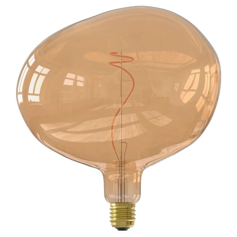 Calex E27 LED Lamp Cobble Goud | 4W 190Lm 1800K | 220-240V 918 | Dimbaar
