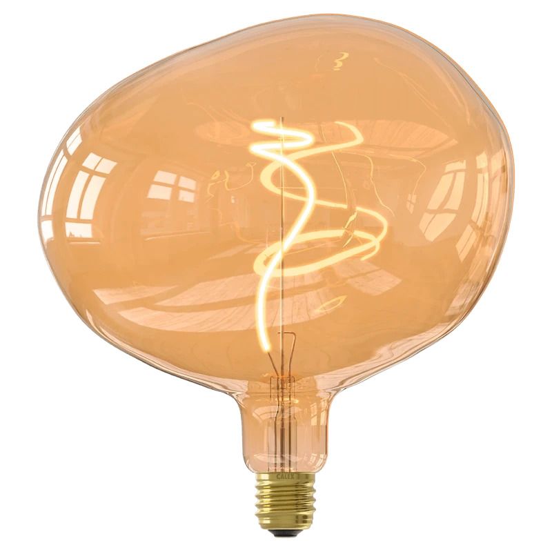 Calex E27 LED Lamp Cobble Goud | 4W 190Lm 1800K | 220-240V 918 | Dimbaar