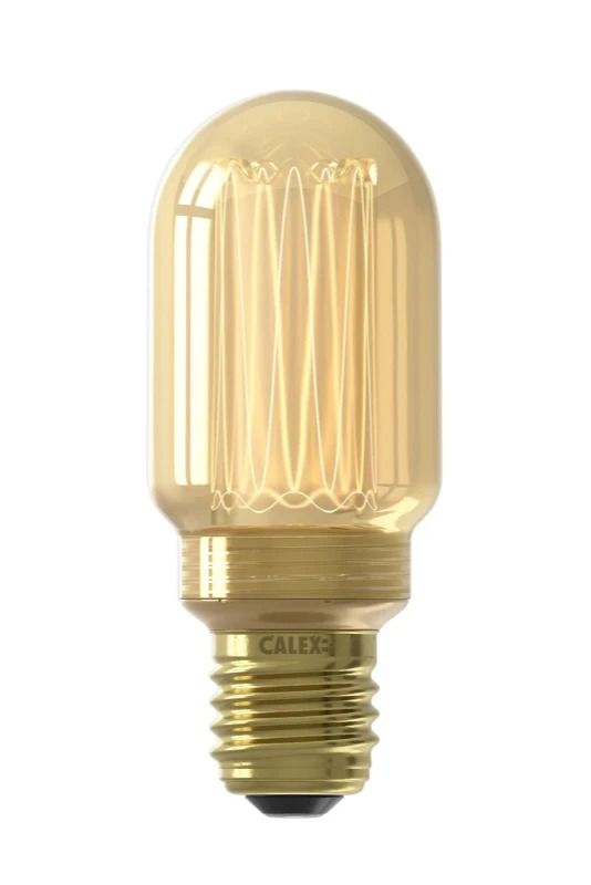 Calex E27 LED Buislamp Goud | 3.5W 120Lm 1800K | 220-240V T45 | Dimbaar
