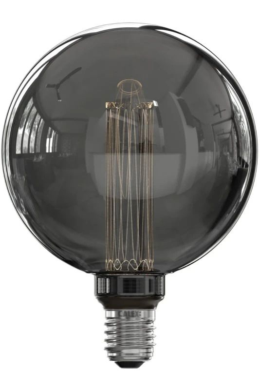 Calex E27 LED Globelamp Glassfiber Titanium | 3.5W 40Lm 2000K | 220-240V 820 G125 | Dimbaar