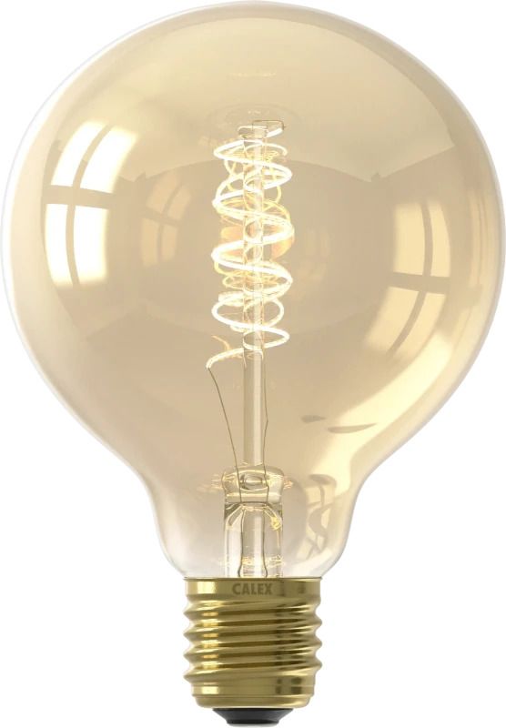 Calex E27 LED Globelamp Goud | 5.5W 470Lm 2100K | 220-240V 821 G95 | 3-Staps Dimbaar