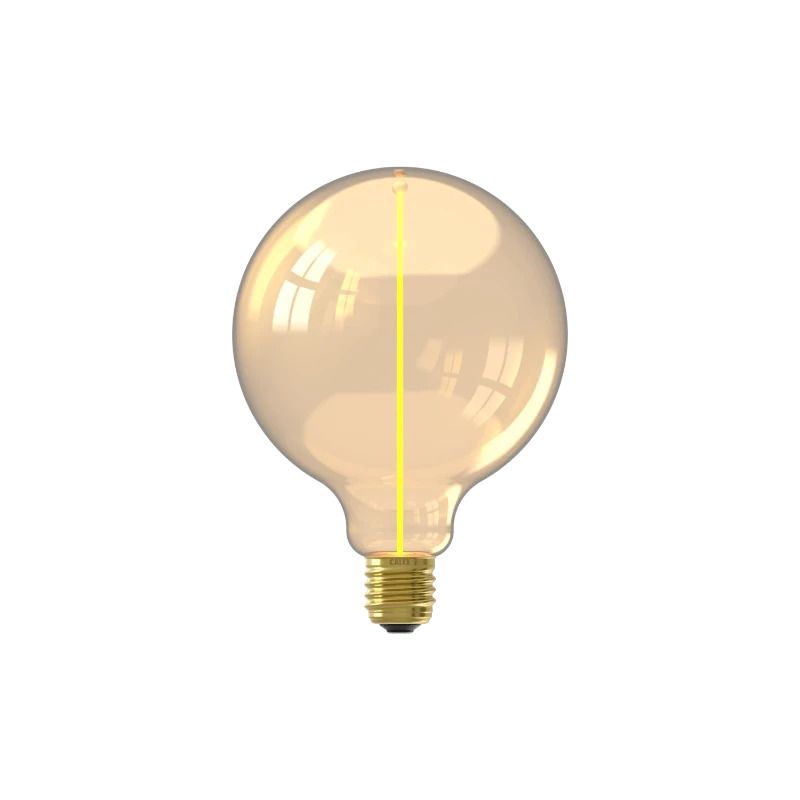 Calex E27 LED Globelamp Magneto Goud | 3.4W 150Lm 1800K | 220-240V 818 G125 | Dimbaar
