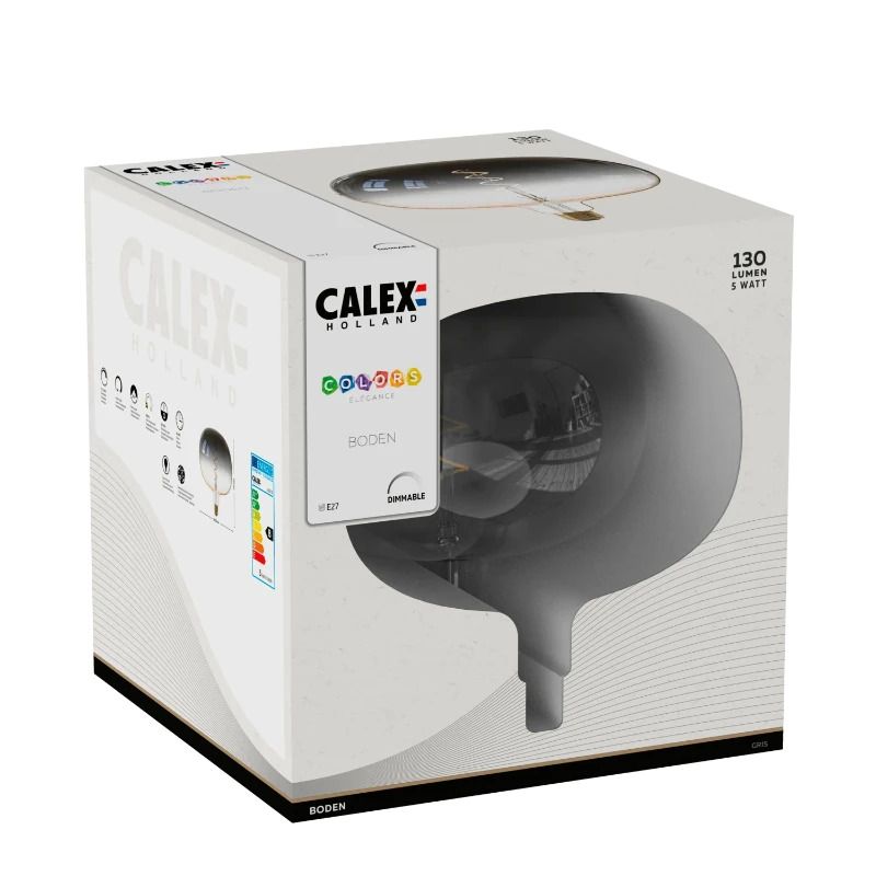 Calex E27 LED Lamp Boden Gris Gradiënt | 5W 130Lm 1800K | 220-240V 918 | Dimbaar