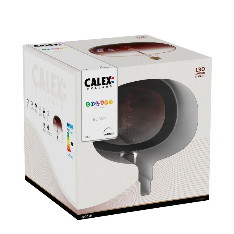 Calex E27 LED Lamp Boden Maron | 5W 130Lm 1800K | 220-240V 918 | Dimbaar