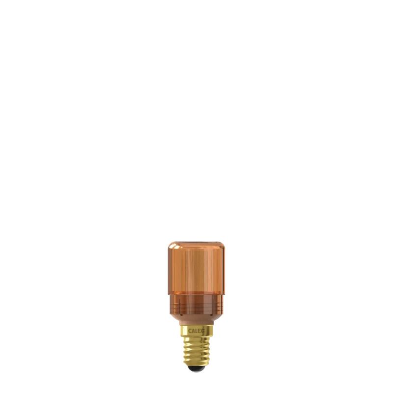 Calex E14 LED Buislamp Goud | 2.3W 65Lm 1800K | 220-240V 818 T30x70 | Dimbaar