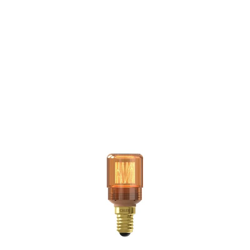 Calex E14 LED Buislamp Goud | 2.3W 65Lm 1800K | 220-240V 818 T30x70 | Dimbaar