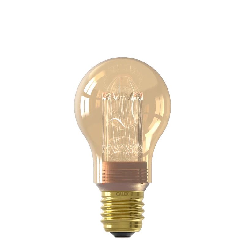 Calex E27 LED Lamp Glassfiber Goud | 3.5W 120Lm 1800K | 220-240V 818| Dimbaar