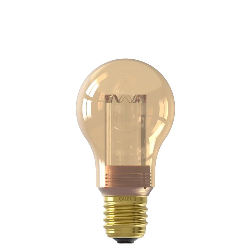 Calex E27 LED Lamp Glassfiber Goud | 3.5W 120Lm 1800K | 220-240V 818| Dimbaar