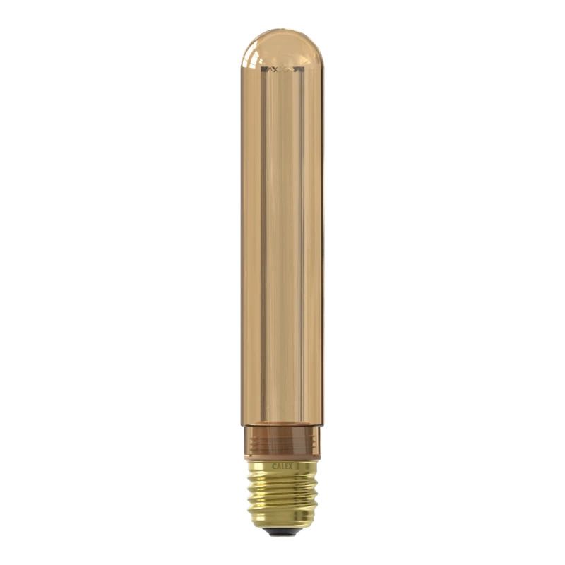 Calex E27 LED Buislamp Goud | 2.3W 65Lm 1800K | 220-240V 818 T32 | Dimbaar