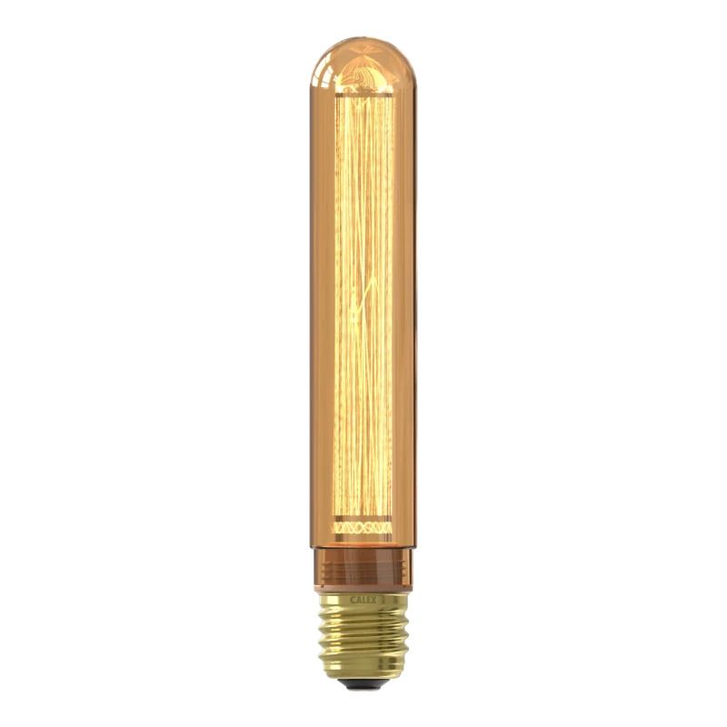 Calex E27 LED Buislamp Goud | 2.3W 65Lm 1800K | 220-240V 818 T32 | Dimbaar