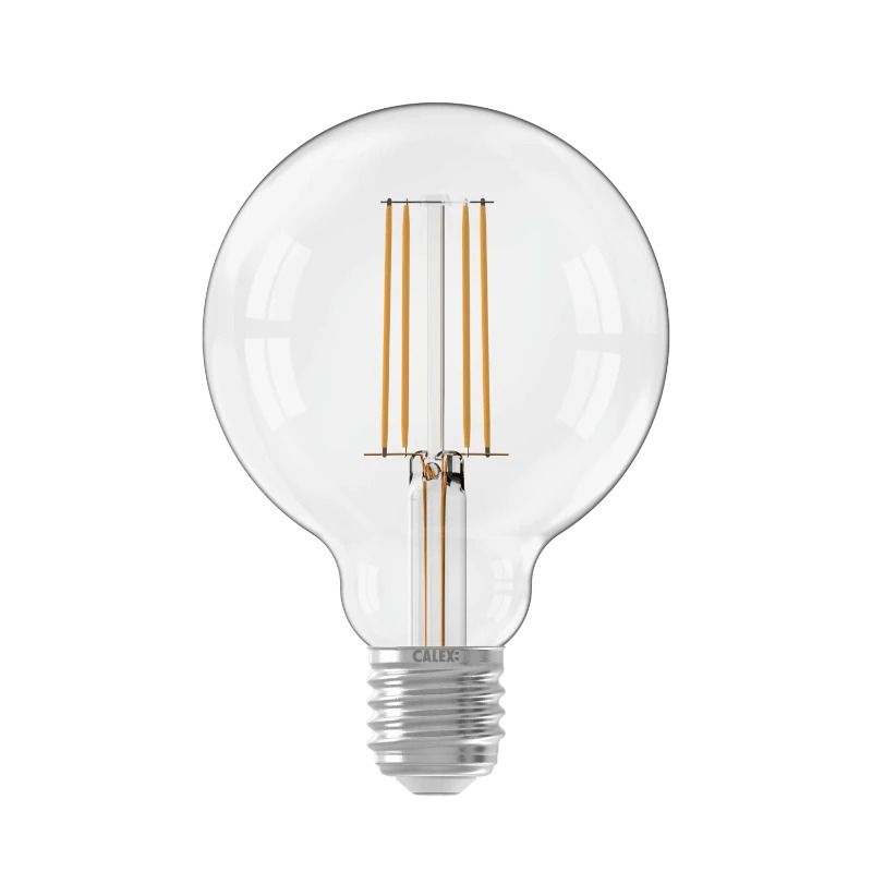Calex E27 LED Globelamp Helder | 4.5W 470Lm 2700K | 220-240V 827 G95 | Dimbaar