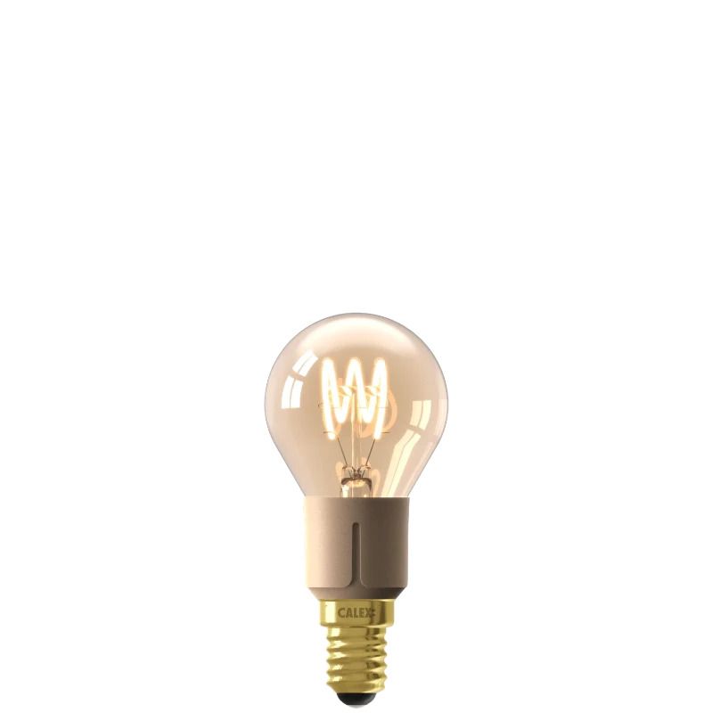 Calex E14 LED Kogellamp Goud | 4W 265Lm 2100K | 220-240V 821 P45 | 3-Staps Dimbaar