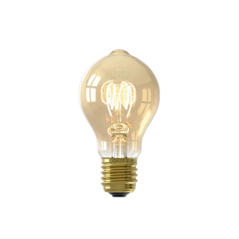 Calex E27 LED Lamp Goud | 5.5W 470Lm 2100K | 220-240V 821 A60 | 3-Staps Dimbaar