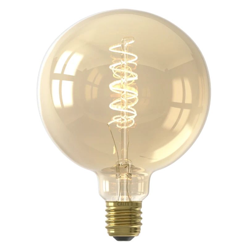 Calex E27 LED Globelamp Goud | 5.5W 470Lm 2100K | 220-240V 821 G125 | Dimbaar