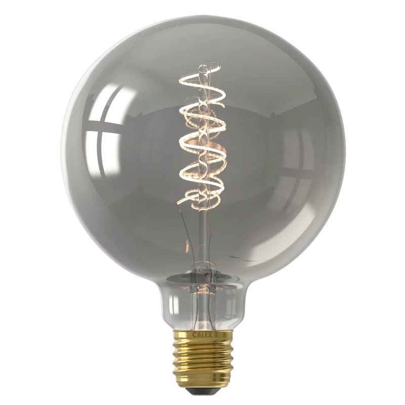 Calex E27 LED Globelamp Titanium | 4W 136Lm 1800K | 220-240V 818 G125 | Dimbaar