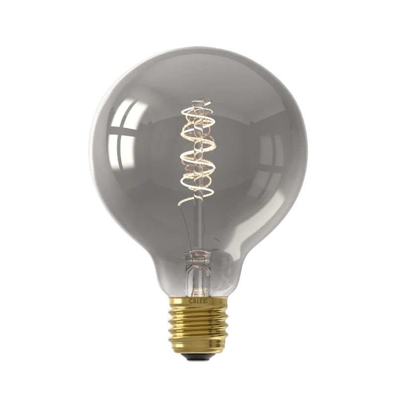 Calex E27 LED Globelamp Titanium | 4W 136Lm 1800K | 220-240V 818 G95 | Dimbaar