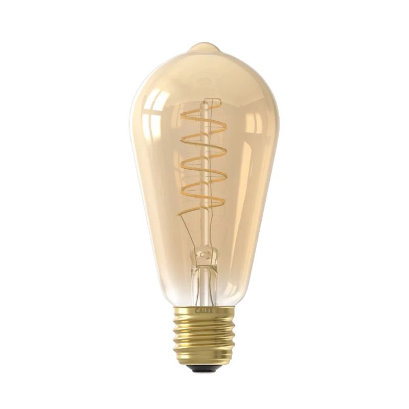 Calex E27 LED Edison Lamp Goud | 3.8W 250Lm 2100K | 220-240V 821 ST64 | Dimbaar