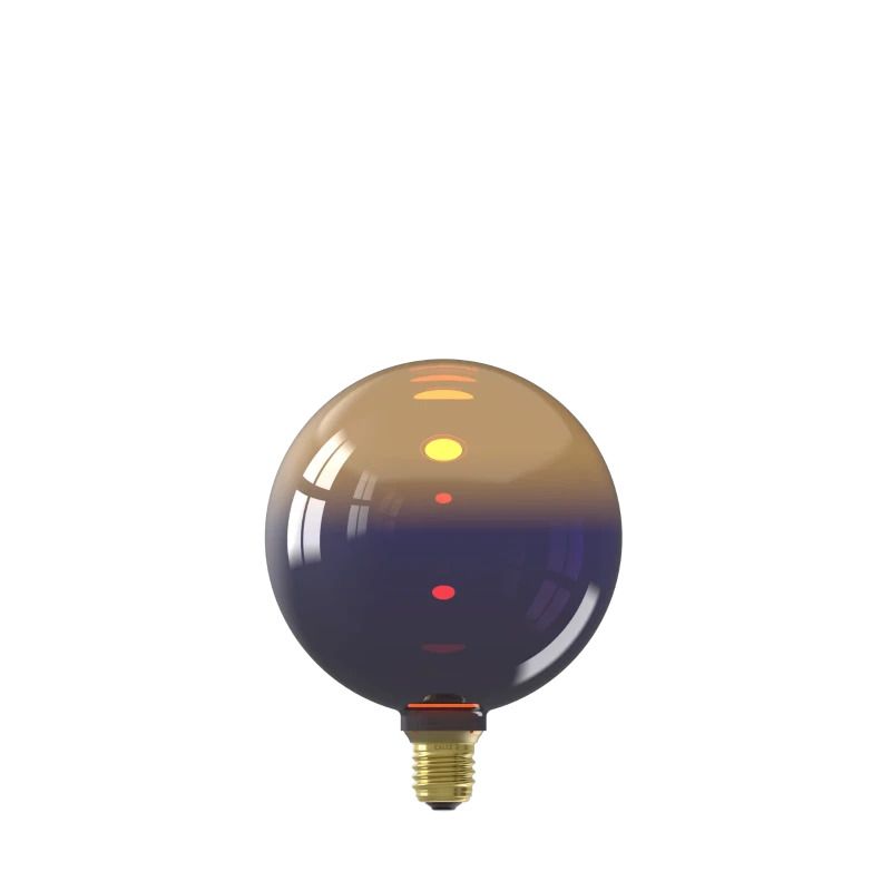 Calex E27 LED Lamp Inception Kalmar Gradient Zwart | 3.5W 80Lm 1800K | 220-240V 818 | Dimbaar