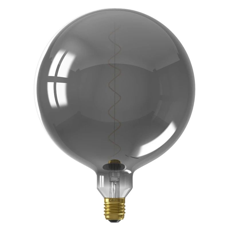 Calex E27 LED Globelamp Kalmar Titanium | 5W 70Lm 1800K | 220-240V 918 G200 | Dimbaar