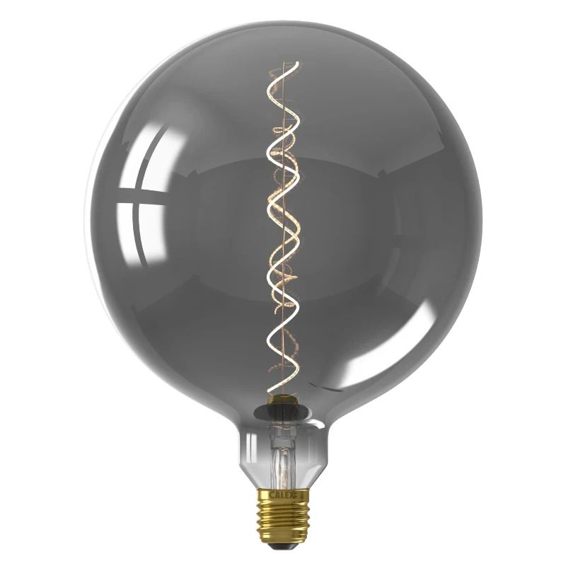 Calex E27 LED Globelamp Kalmar Titanium | 5W 70Lm 1800K | 220-240V 918 G200 | Dimbaar