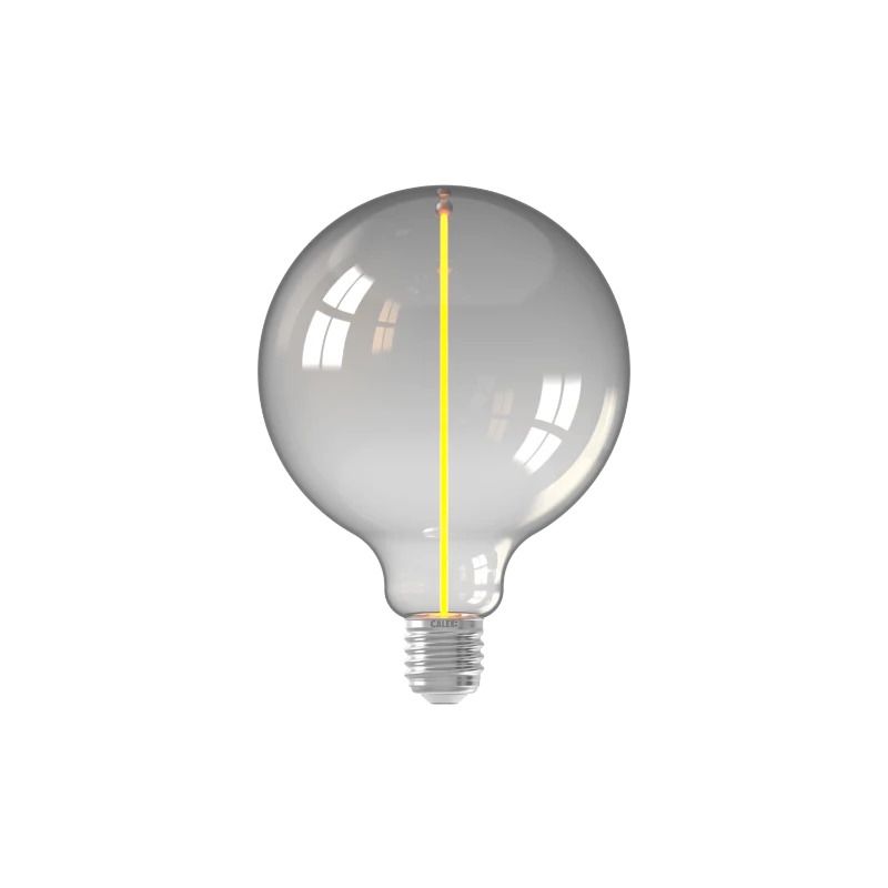 Calex E27 LED Globelamp Magneto Titanium | 3.4W 90Lm 1800K | 220-240V 818 G125 | Dimbaar