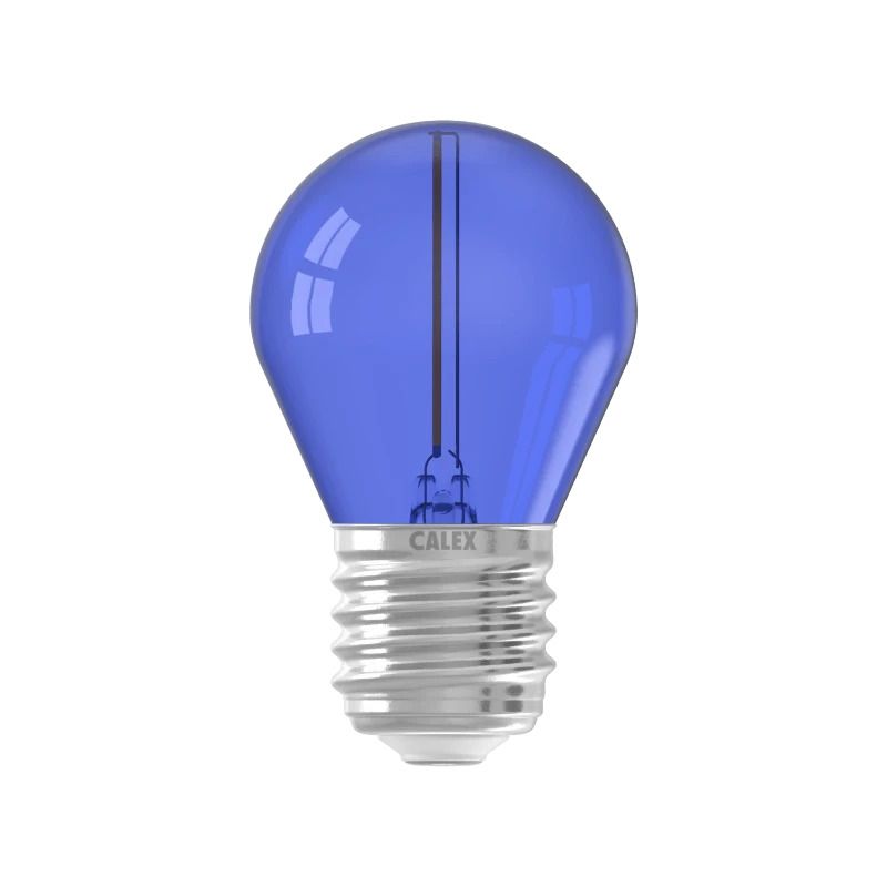 Calex E27 LED Kogellamp Blauw | 0.5-1W 17Lm | 220-240V G45